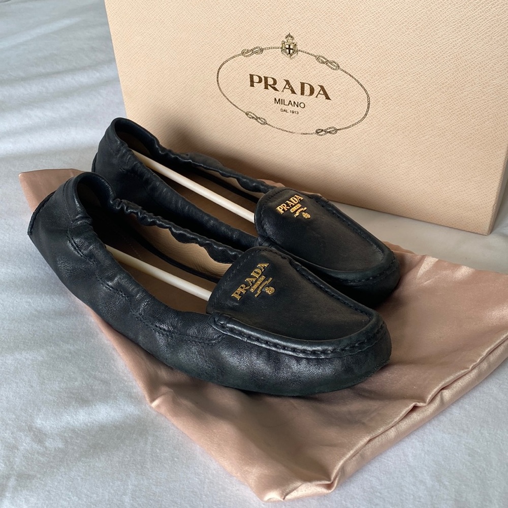 Women’s black Prada drivers size 38.5
